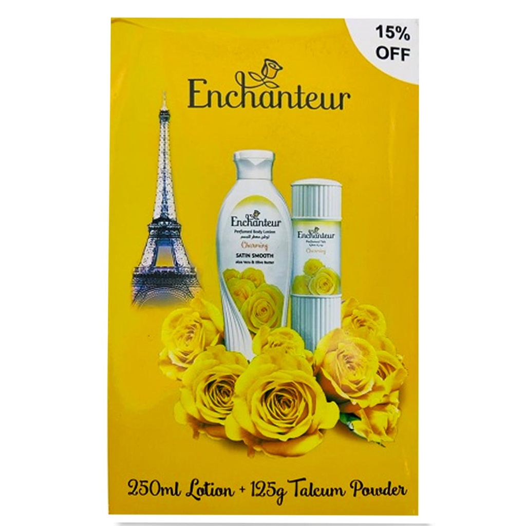 انشانتر لوشن + بودر - Enchanteur Lotion + Powder (250ml+125g, شارمينج, خصم 20%)