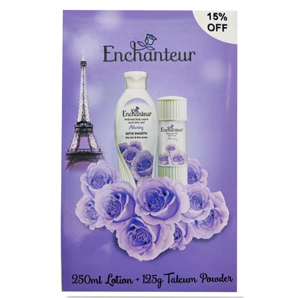 انشانتر لوشن + بودر - Enchanteur Lotion + Powder (250ml+125g, اللورينج, خصم 20%)
