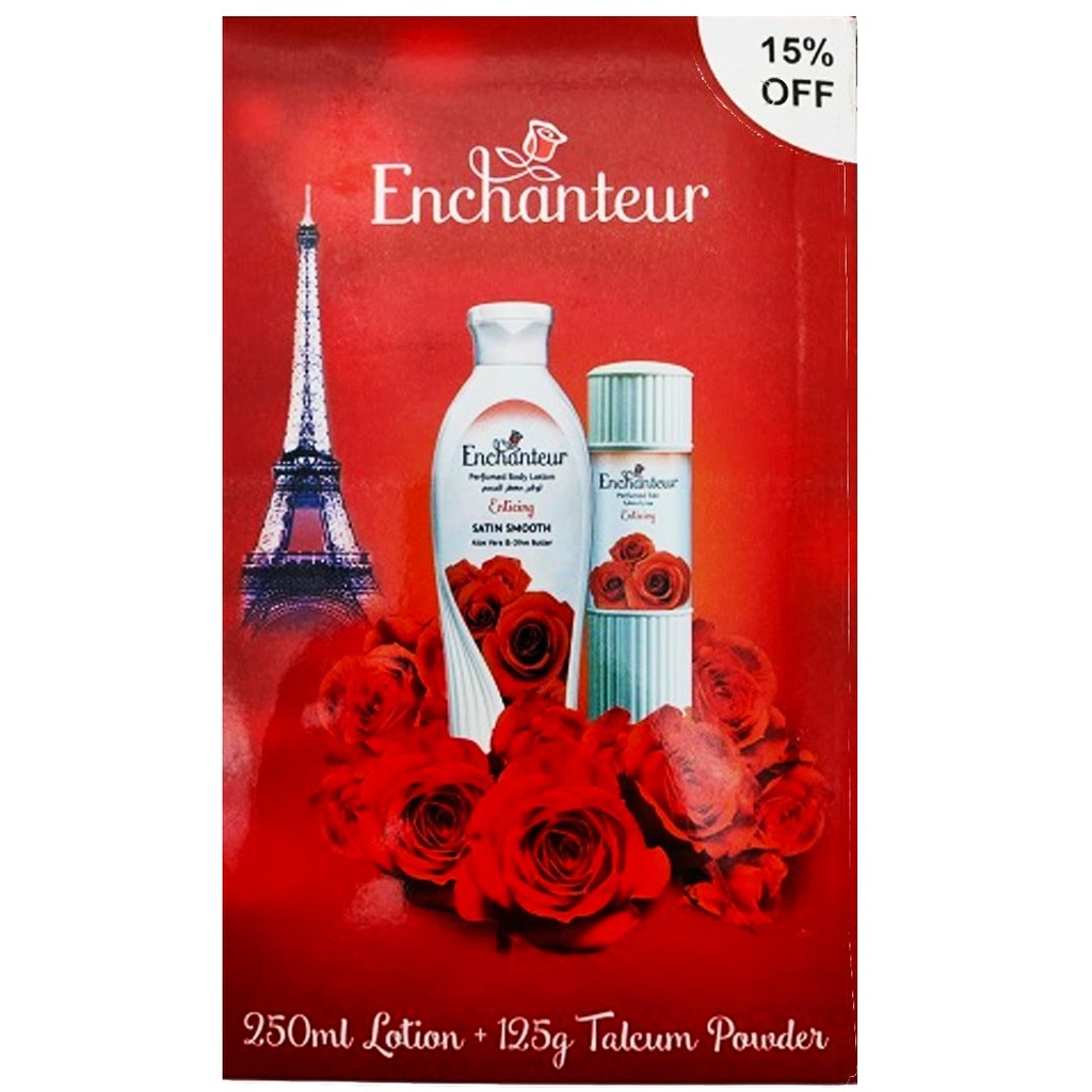 انشانتر لوشن + بودر - Enchanteur Lotion + Powder (250ml+125g, انتايسينج, خصم 20%)