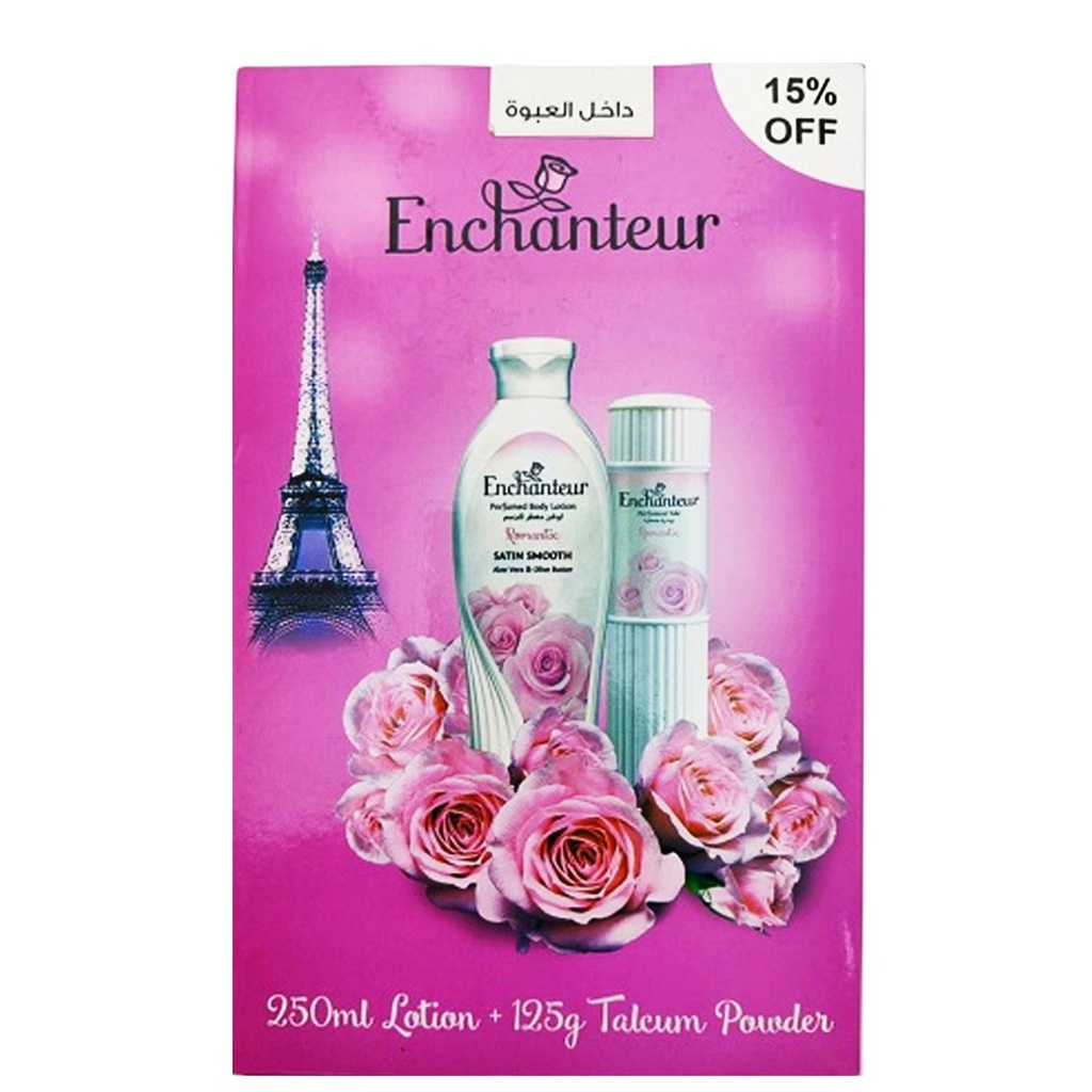 انشانتر لوشن + بودر - Enchanteur Lotion + Powder (250ml+125g, رومانتيك, خصم 20%)