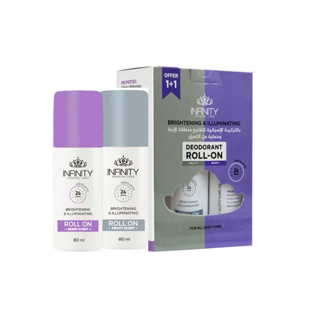 انفينيتى رول اون 1+1 مجانا - Infinity Roll On 1+1 Free (80ml, بيرى سينت & فروتى سينت)