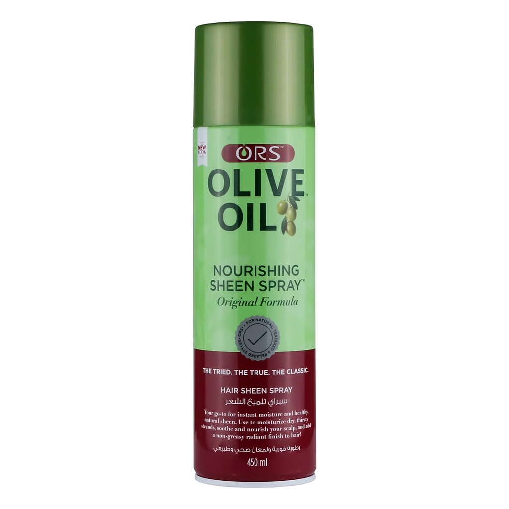 او ار اس ملمع شعر سبراى زيتون - O R S Hair Sheen Spray Olive (450ml)