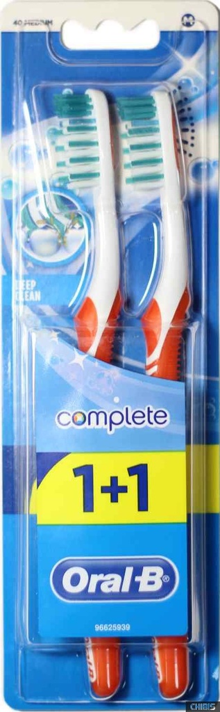 اورال بى فرشاة - Oral-B Brush (كبار, كومبليت, مجانا 1+1, Med, 0)