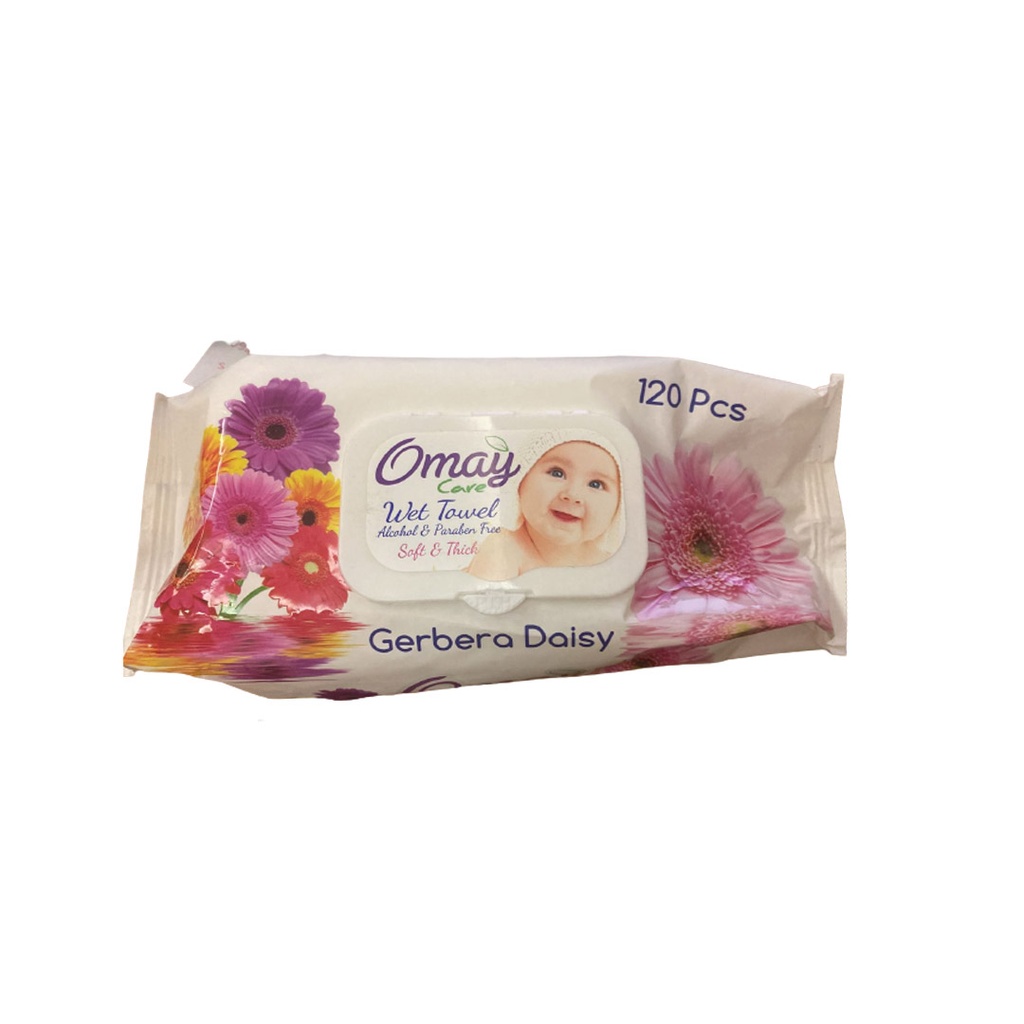اوماى كير مناديل - Omay Care Wipes (Gerbera Daisy, 120PC)