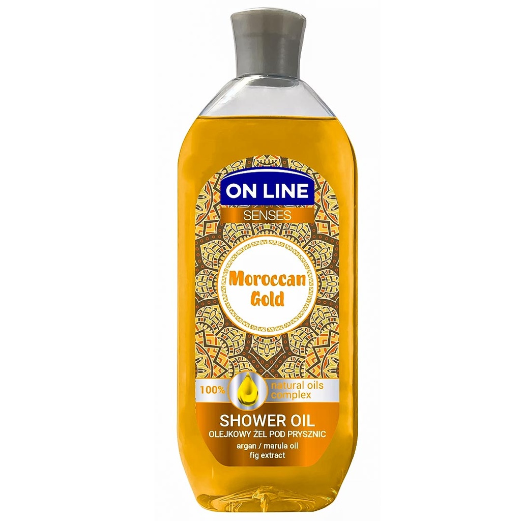 اون لاين شاور زيت  - On line Shower Oil (500ml, موروكان جولد)