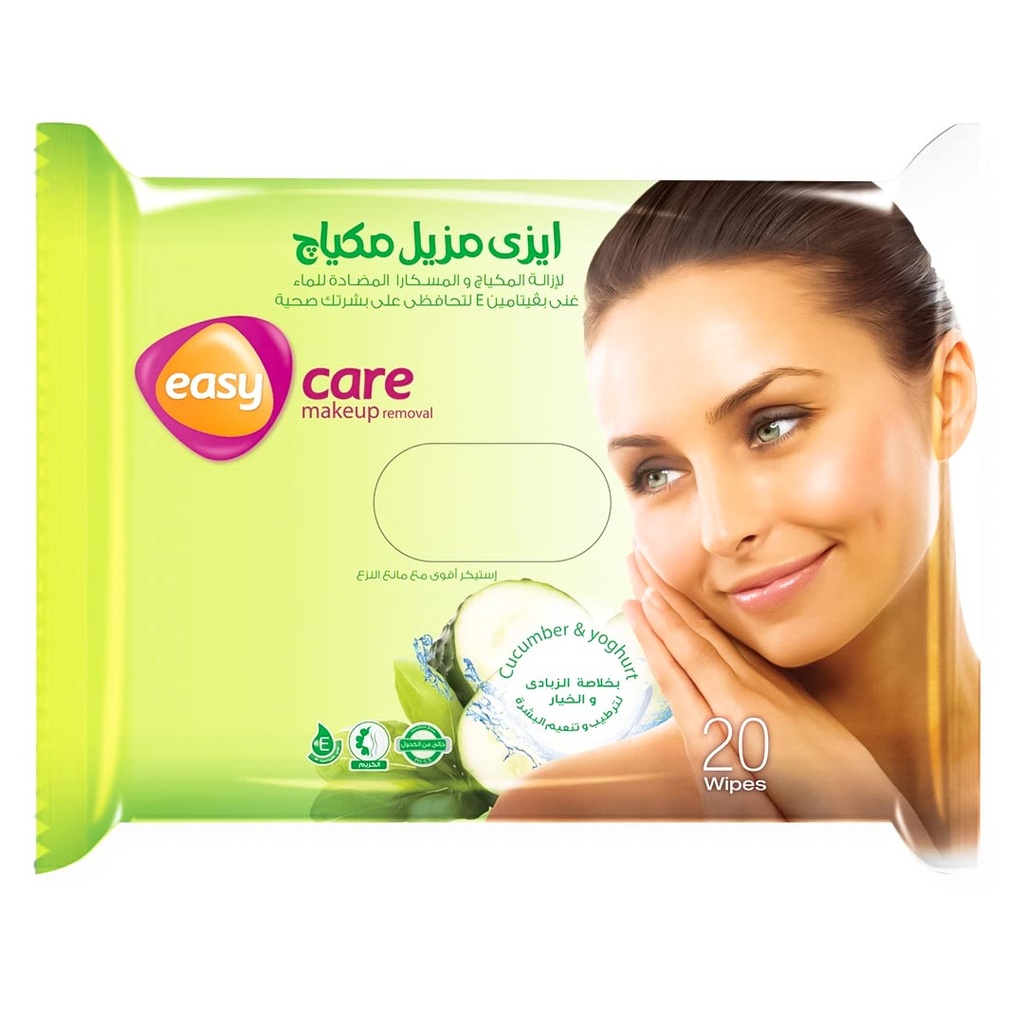 ايزى كير مناديل - Easy Care Wipes (Removal, Cucumber, 20PC)