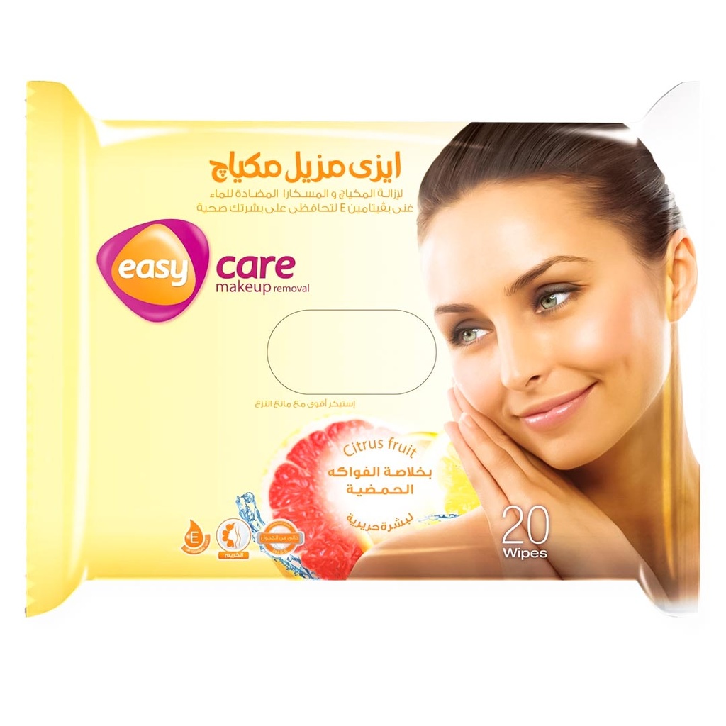 ايزى كير مناديل - Easy Care Wipes (ازالة, فواكة, 20PC)