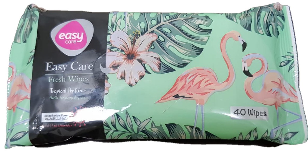 ايزى كير مناديل - Easy Care Wipes (مبلل, تروبيكال, 40PC)