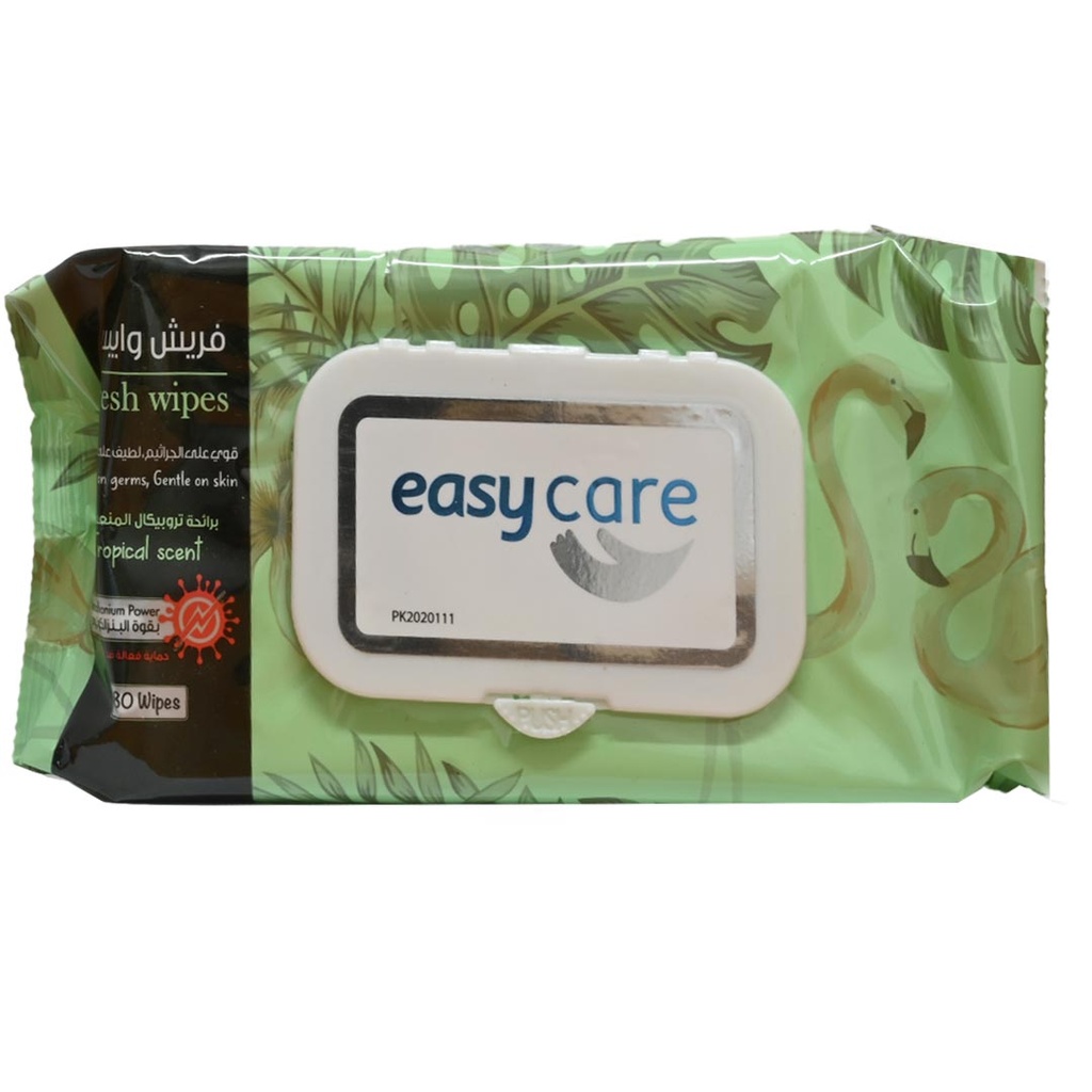 ايزى كير مناديل - Easy Care Wipes (مبلل, تروبيكال, 80PC)