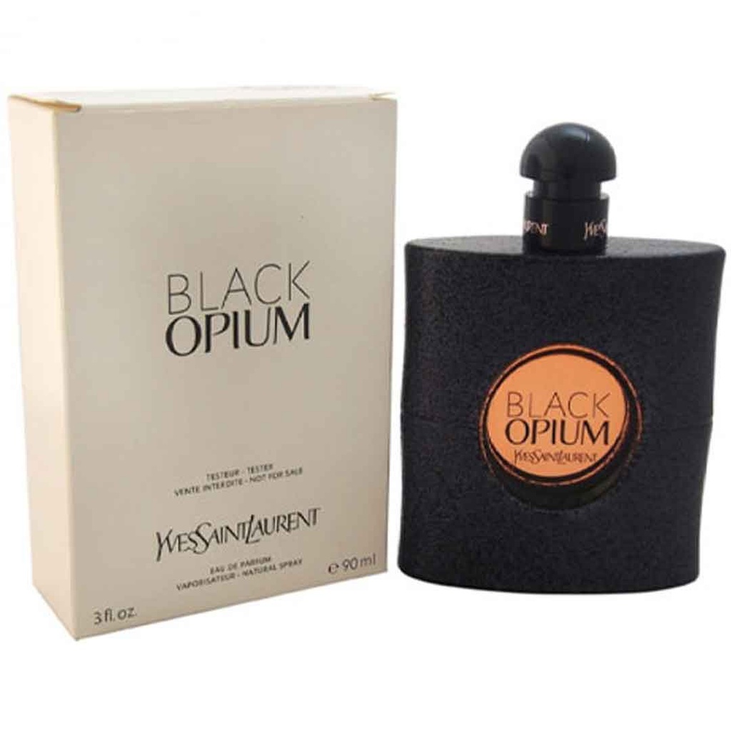 ايف سان لوران بلاك اوبيوم تستر - Yves Saint Laurent Black Opium W-EDP Tester (90ml)