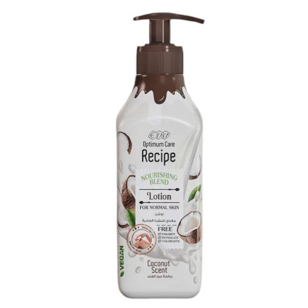 ايفا اوبتيموم كير ريسبى لوشن جوز الهند - Eva Optimum Care recipe Lotion Coconut (370ml)