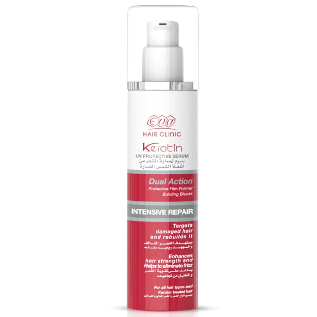 ايفا كيراتين سيرم لحماية الشعر من الشمس - Eva Keratin Uv Protective Serum (100ml, بدون)