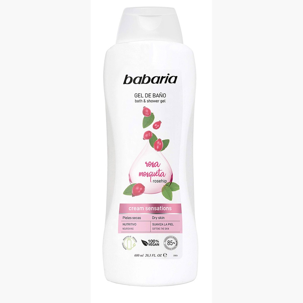 باباريا شاور - babaria Shower (600ml, ورد)