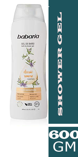 باباريا شاور - babaria Shower (600ml, Rose Mary Oil)