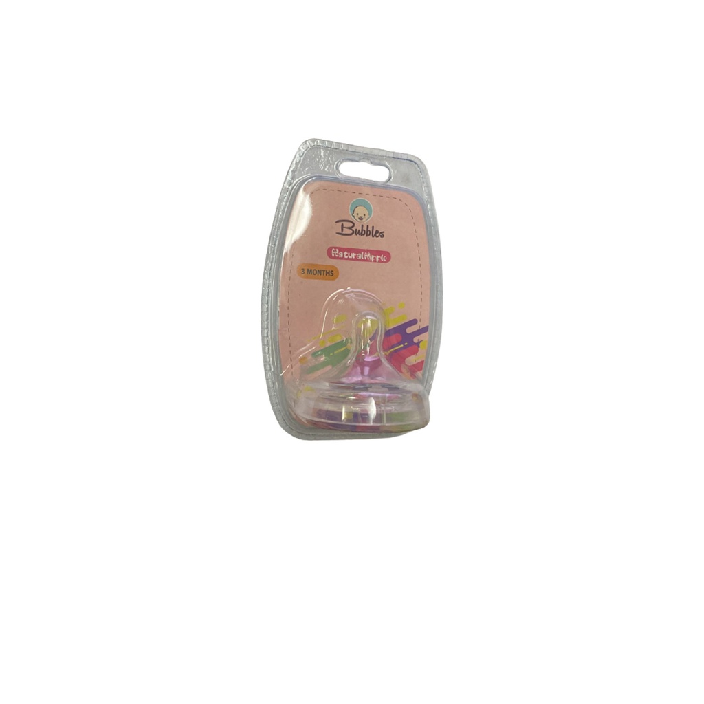 بابلز حلمة ناتشورال - Bubbles Natural Nipple (3Mns)