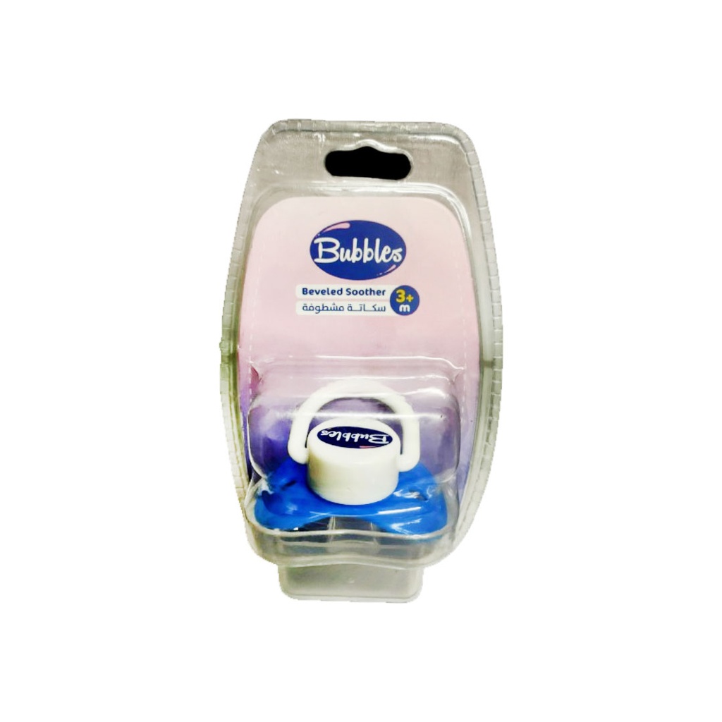 بابلز سكاته مشطوفة - Bubbles Beveled Soothers +3M
