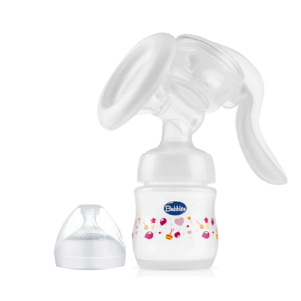 بابلز شفاط ثدى + ببرونة ابيض - Bubbles Breast Bumb + Fedder White