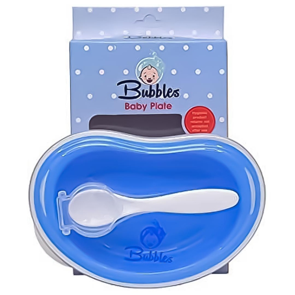 بابلز طبق ازرق - Bubbles Plate Blue