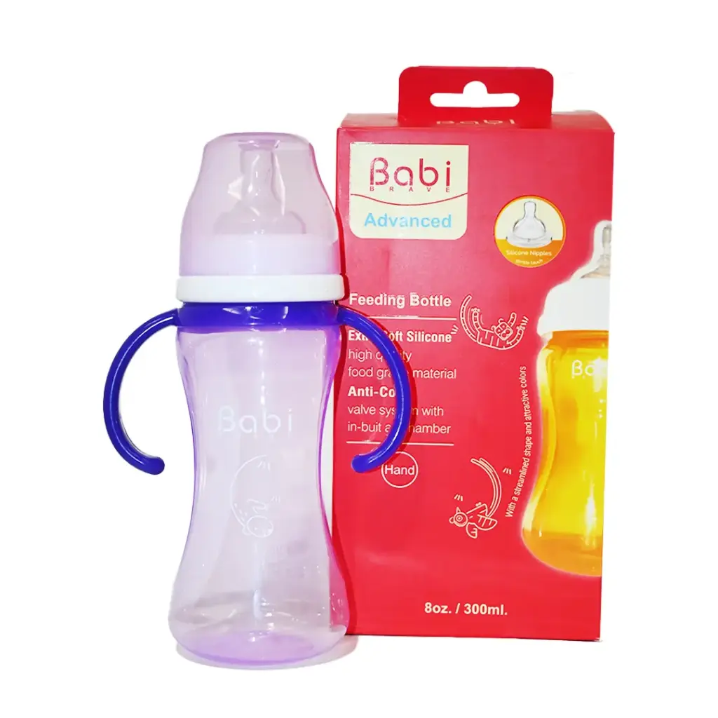 بابى ببرونة بلاستيك بيد - Babi Feeder Plastic With Hand No:Mo-03