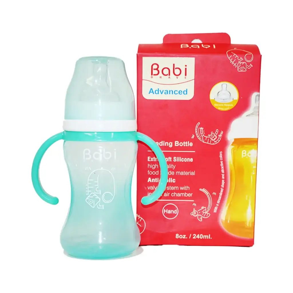 بابى ببرونة بلاستيك بيد - Babi Feeder Plastic With Hand No:Mo-01