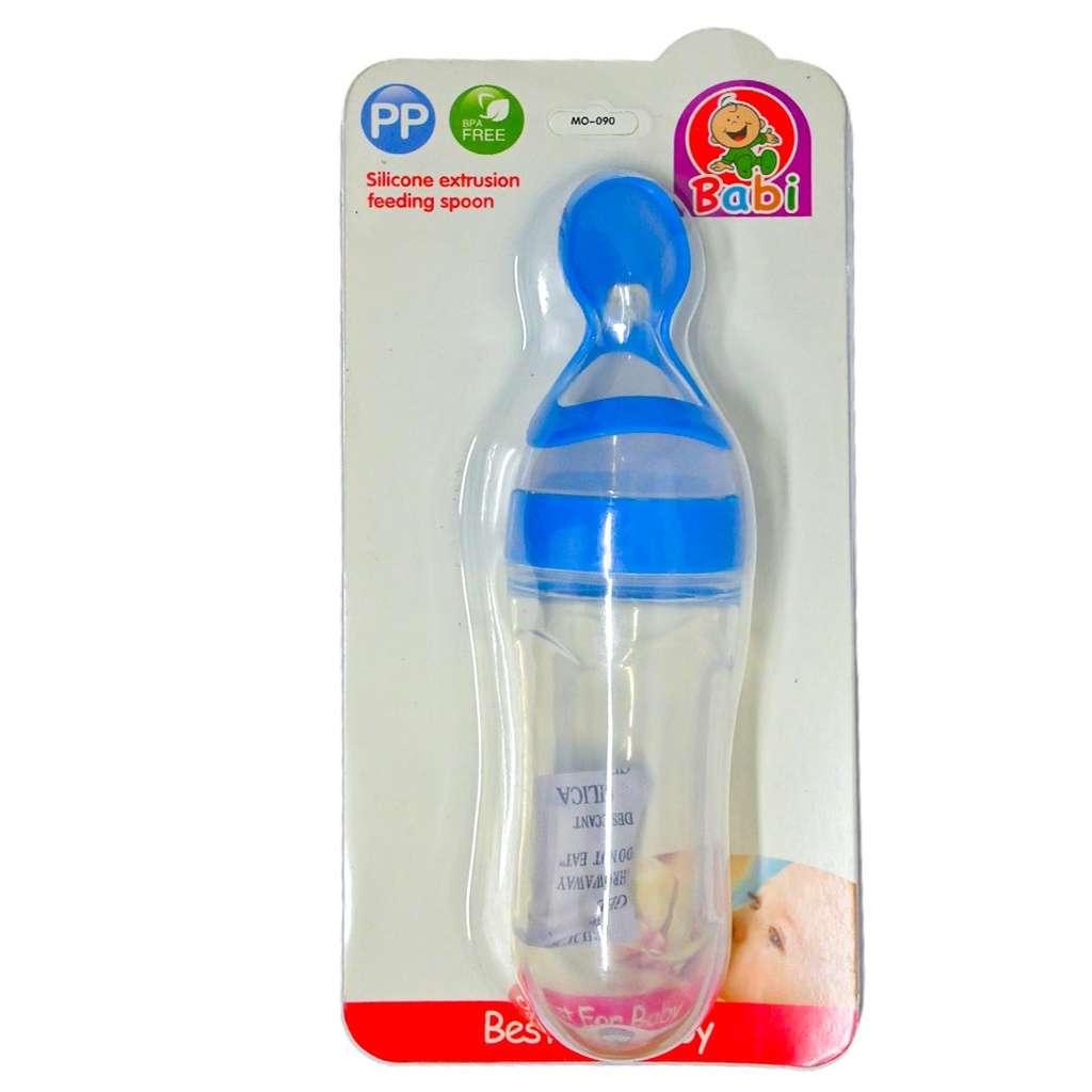 بابى ببرونة معلقة سيلكون - Babi Feeder Spoon Silicone No:MO-090