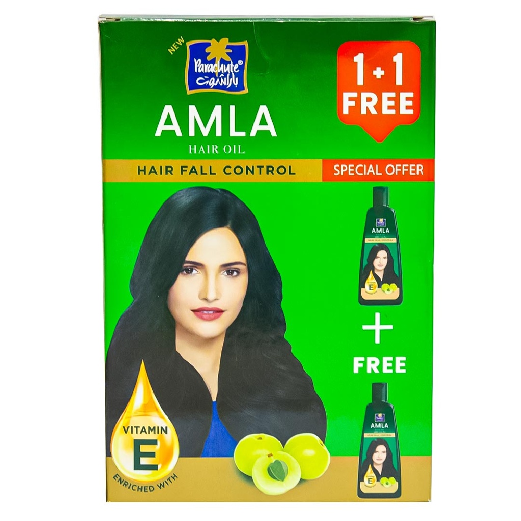 باراشوت زيت املا للتساقط - Parachute Oil Amal Anti Fall (280ml, +1 185ml Free)