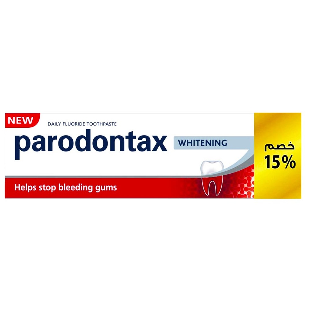 بارودونتكس معجون اسنان - Parodontax Tooth Paste (50ml, تبييض, خصم 15%)