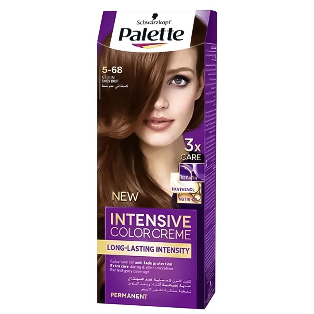 باليت صبغة - Palette Color (Previously form, 50ml, without, Medium chestnut 5-68)