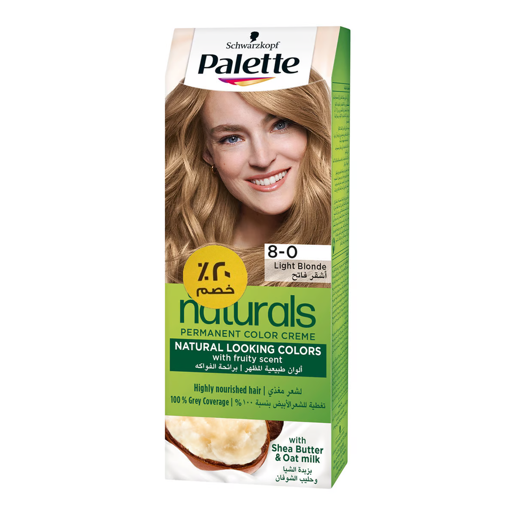 باليت صبغة جديد خصم 20% - Palette Color New Discount 20% (50ml, Light Blonde 8-0)