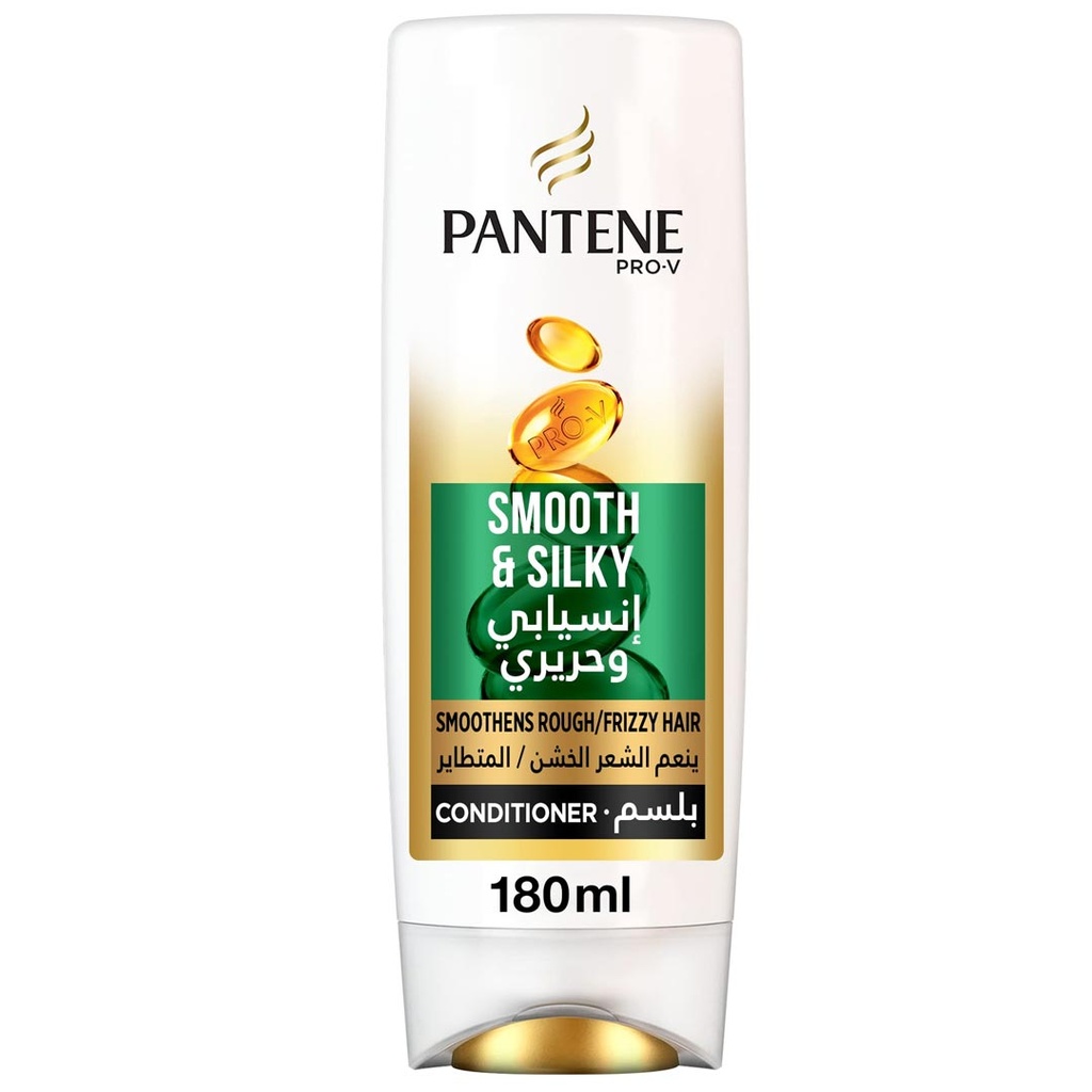 بانتين بلسم - Pantene Conditioner (180ml, انسيابى و حريرى, بدون)