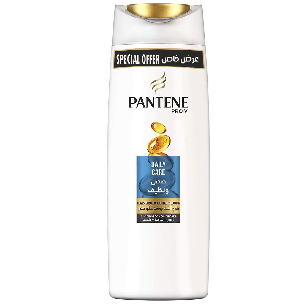 بانتين شامبو - Pantene Shampoo (600ml, صحى ونظيف, عرض خاص)