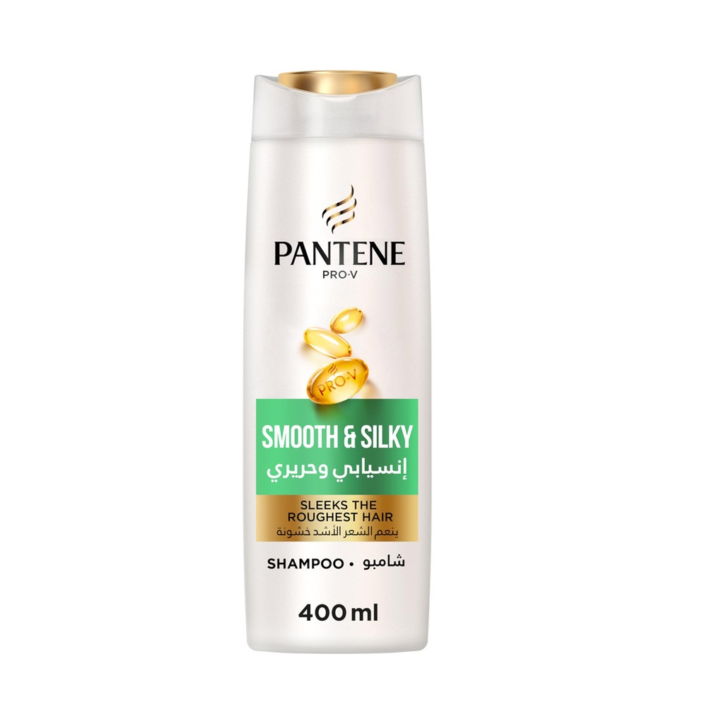 بانتين شامبو انسيابى و حريرى - Pantene Shampoo Smooth & Silky (400ml)