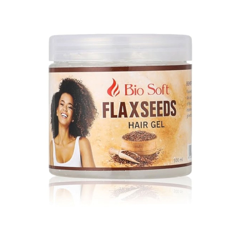 بايو سوفت كيرلى جل بذور الكتان - Bio Soft Flaxseeds Curly Hair Gel (500ml)