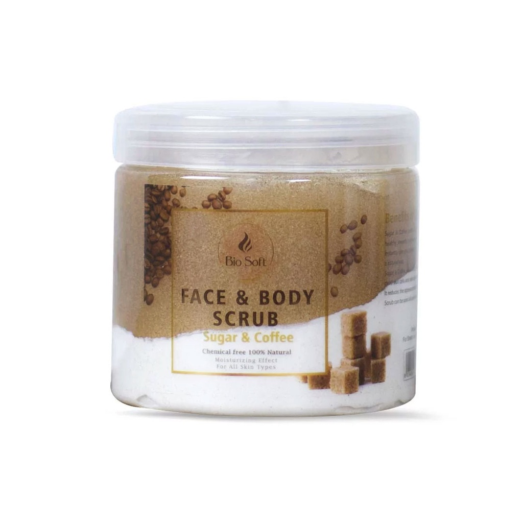 بايو سوفت مقشر سكر و قهوة - Bio Soft Scrub Sugar & Coffee (500ml)