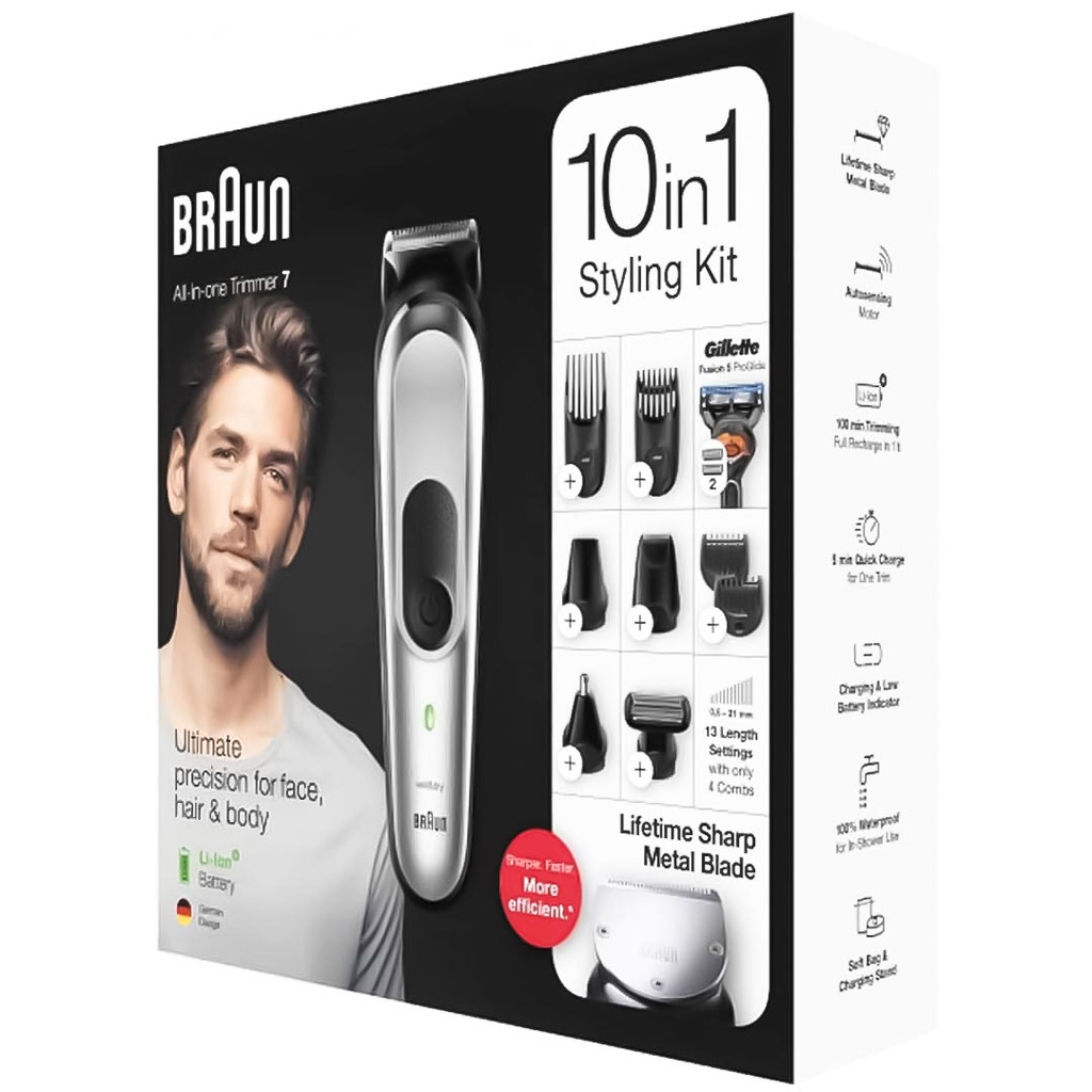 براون - Braun (Face&Hair, men, 7 (10×1), No:MGK7220)