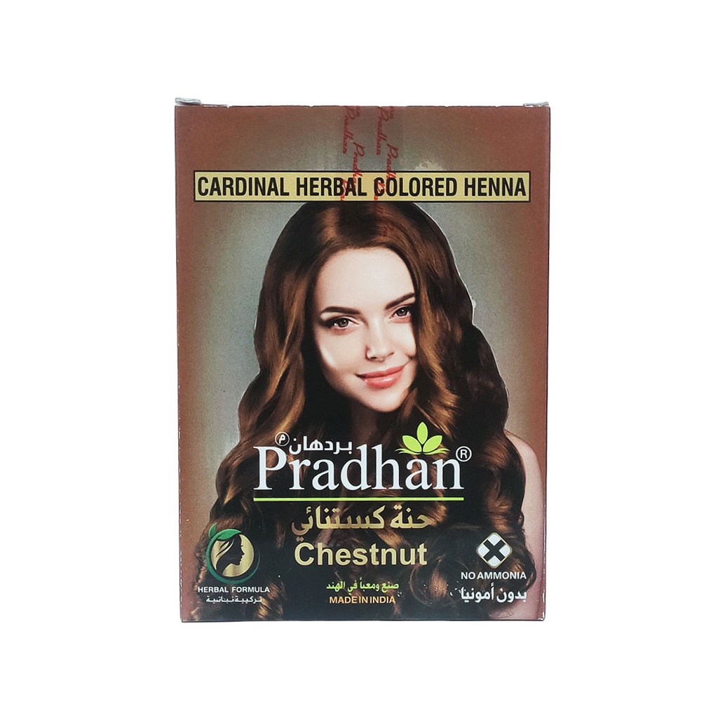 بردهان حناء كستنائى - Pradhan Henna Chestunt (60g)
