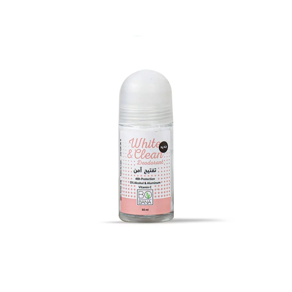 بوبانا رول اون تفتيح امن - Bobana Roll On White & Clean (50ml)