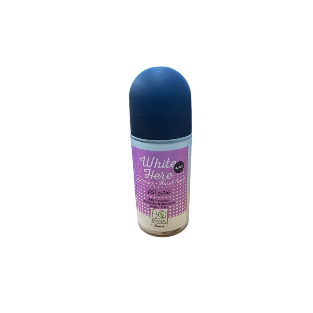 بوبانا رول اون نسائى - Bobana Roll On Woman (50ml, Whit Here Floral)