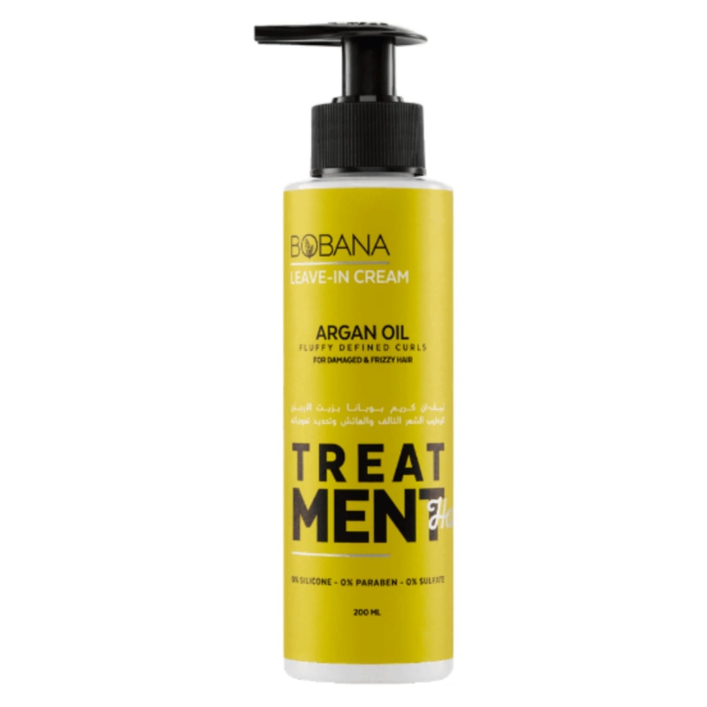 بوبانا كريم يترك ارجان - Bobana Leave In Cream Argan (200ml, بدون)