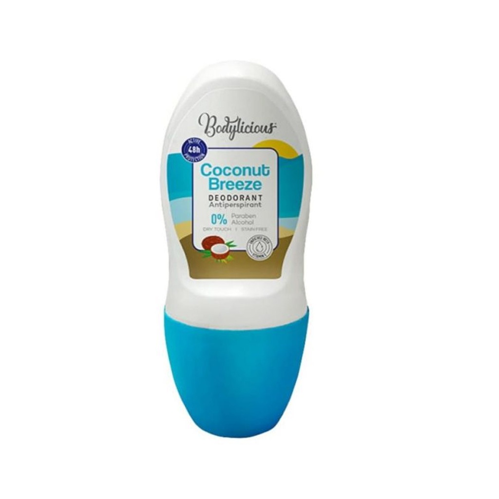 بودى ليشيوس رول اون - Bodylicious Roll On (50ml, كوكونت بريز)
