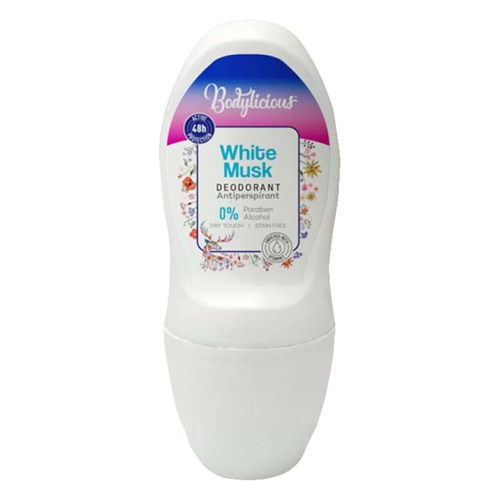 بودى ليشيوس رول اون وايت مسك - Bodylicious Roll On White Musk