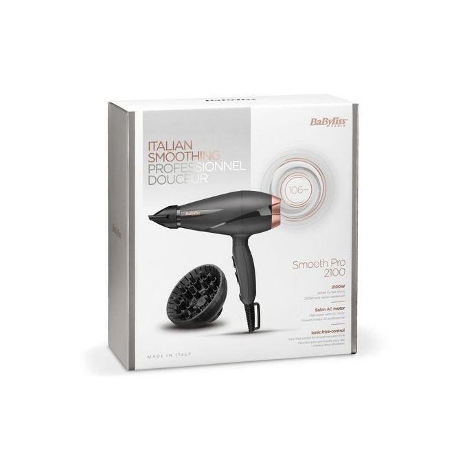 بيبى ليس سشوار - Babyliss Dryer (سموث برو 2100, No:6709DE, 2100W)