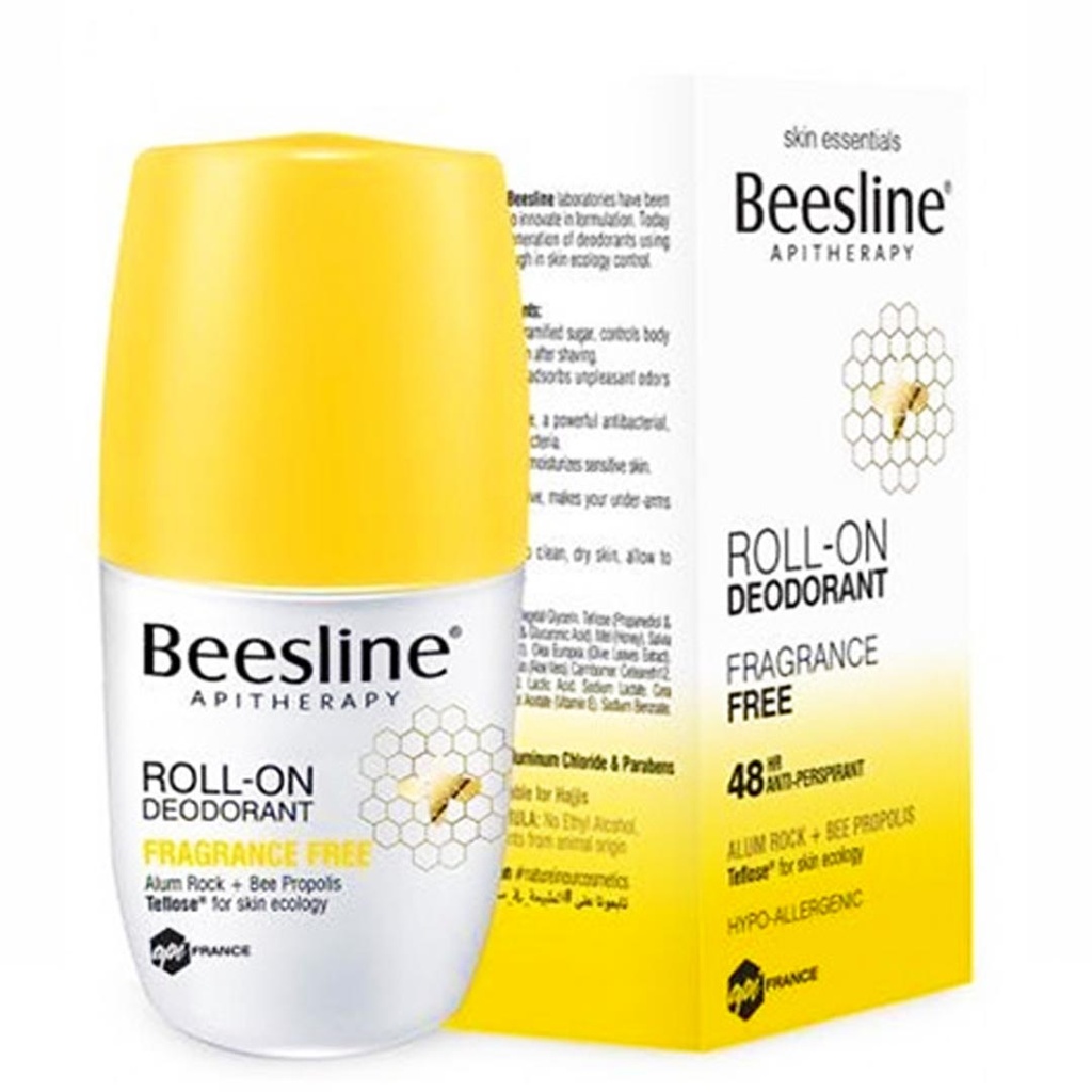 بيزلين رول اون - Beesline Roll On (Woman, 50ml, Fragrance Free 3*1)