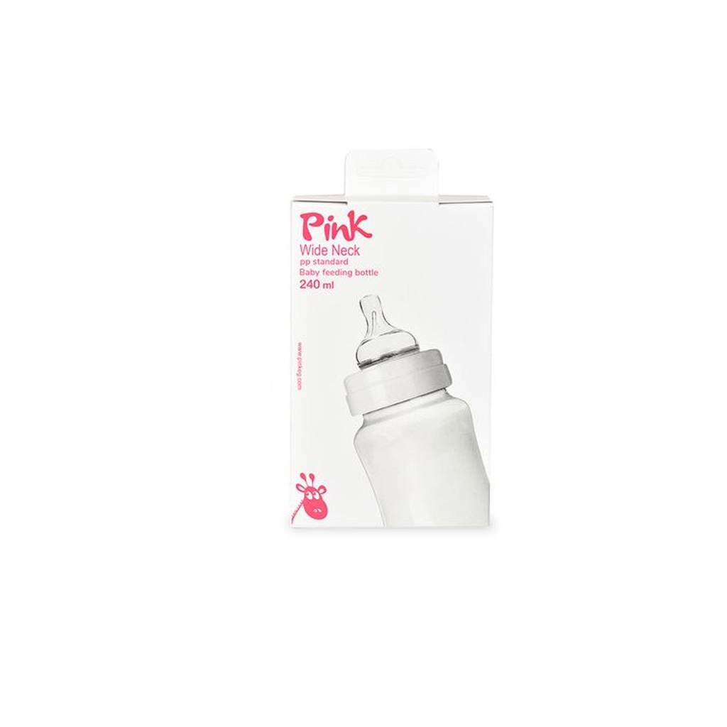 بينك ببرونة وايد نك - Pink Fedeer Wide Neck (240ml)