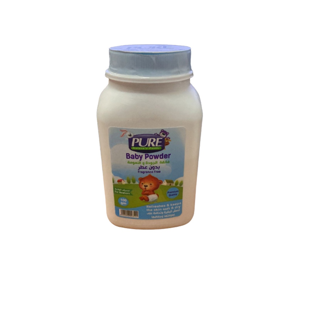 بيور بودر تلك - Pure Talc Powder (100 g, Fragrance Free)