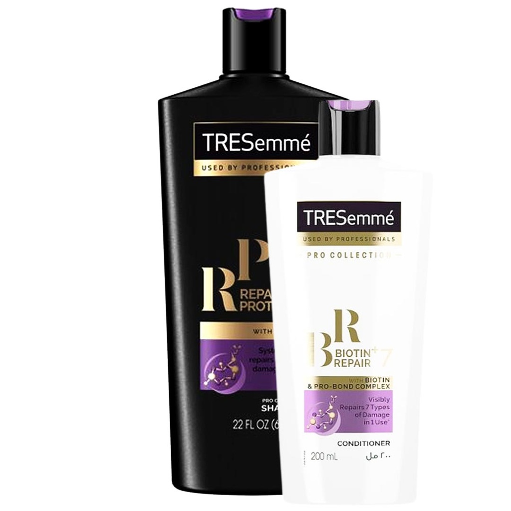 تريسمى شامبو  و بلسم بيوتين - TRESemme Shampoo & Conditioner Biotin (650ml+200ml)