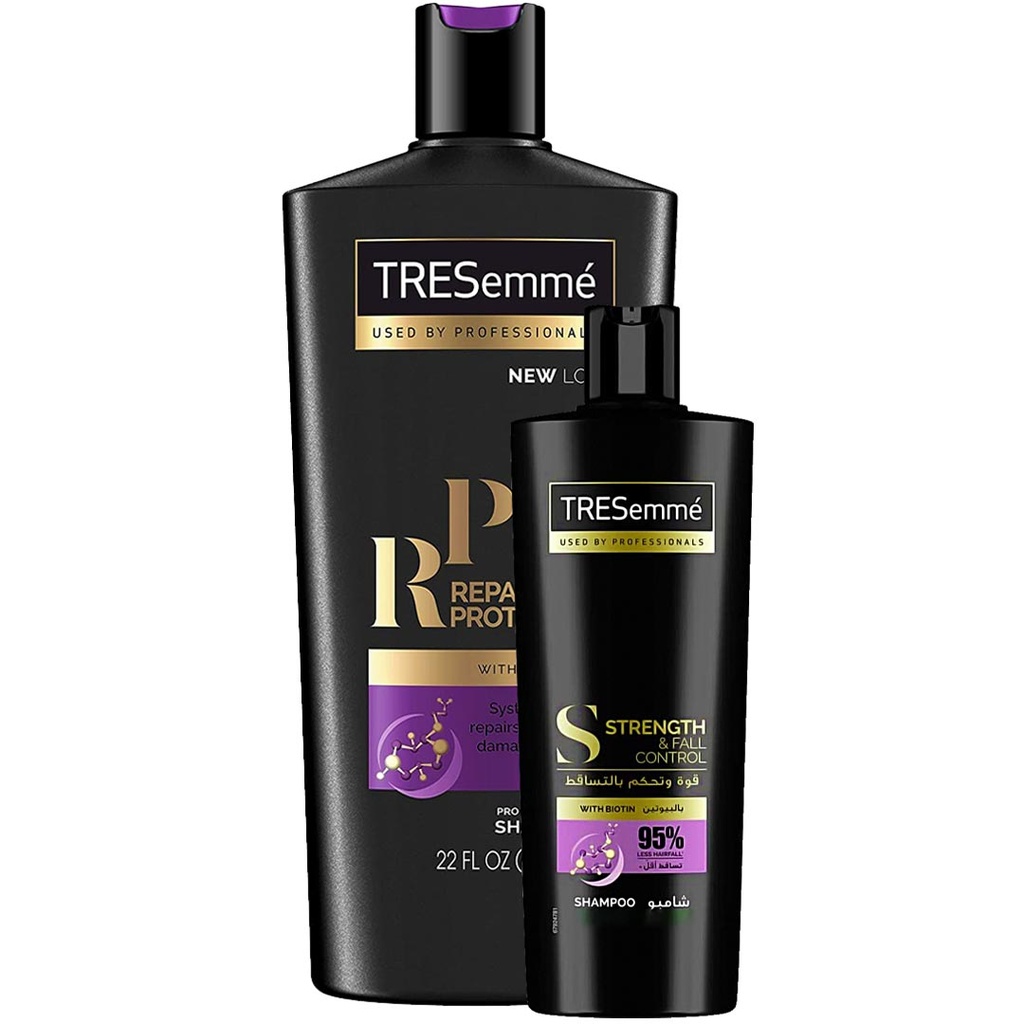 تريسمى شامبو بيوتين 1+1 - TRESemme Shampoo Biotin 1+1 (650ml+200ml)