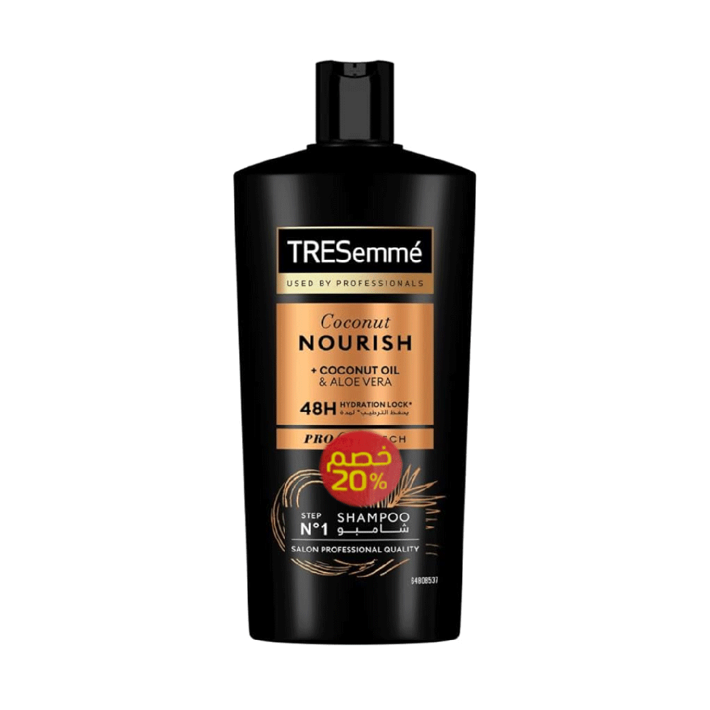 تريسمى شامبو جوز هند & صبار خصم 20% - TRESemme Shampoo Coconut Oil & Aloe Vera Offer 20% (600ml)