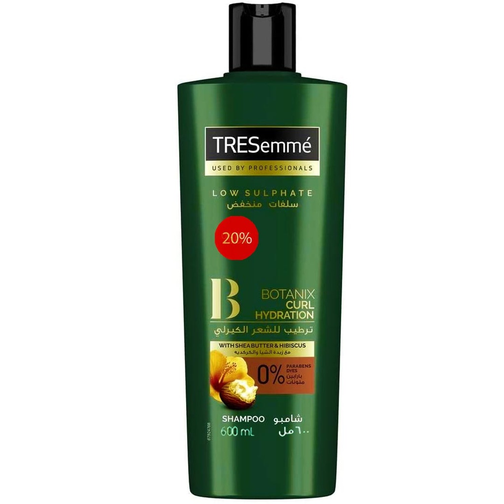 تريسمى شامبو زبدة شيا و الكركديه خصم 20% - TRESemme Shampoo Shea Butter & Hibiscus Offer 20% (600ml)