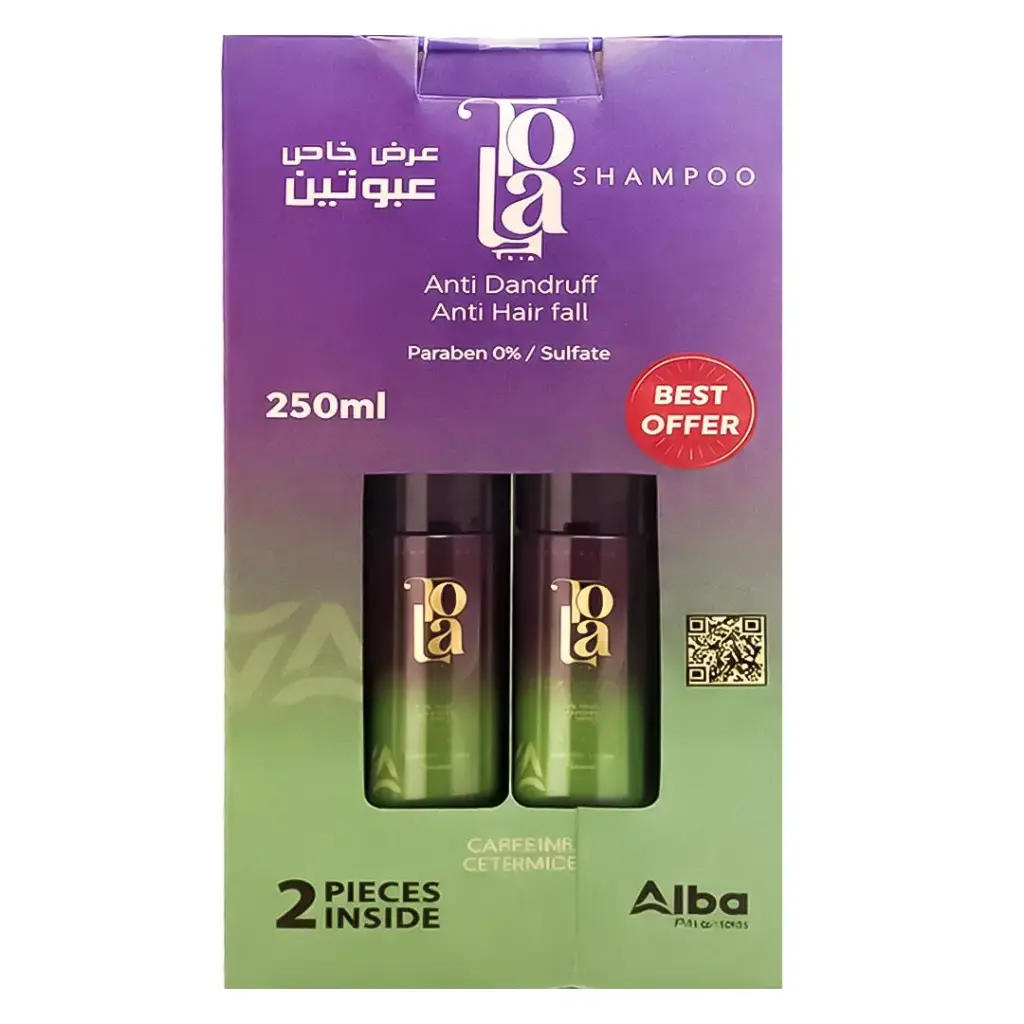 تولا شامبو 2قطعة عرض خاص - Tola Shampoo 2Pcs Best Offer (250ml)
